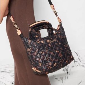 MZ WALLACE Crossbody Tote Bag tortoise LIKE NEW